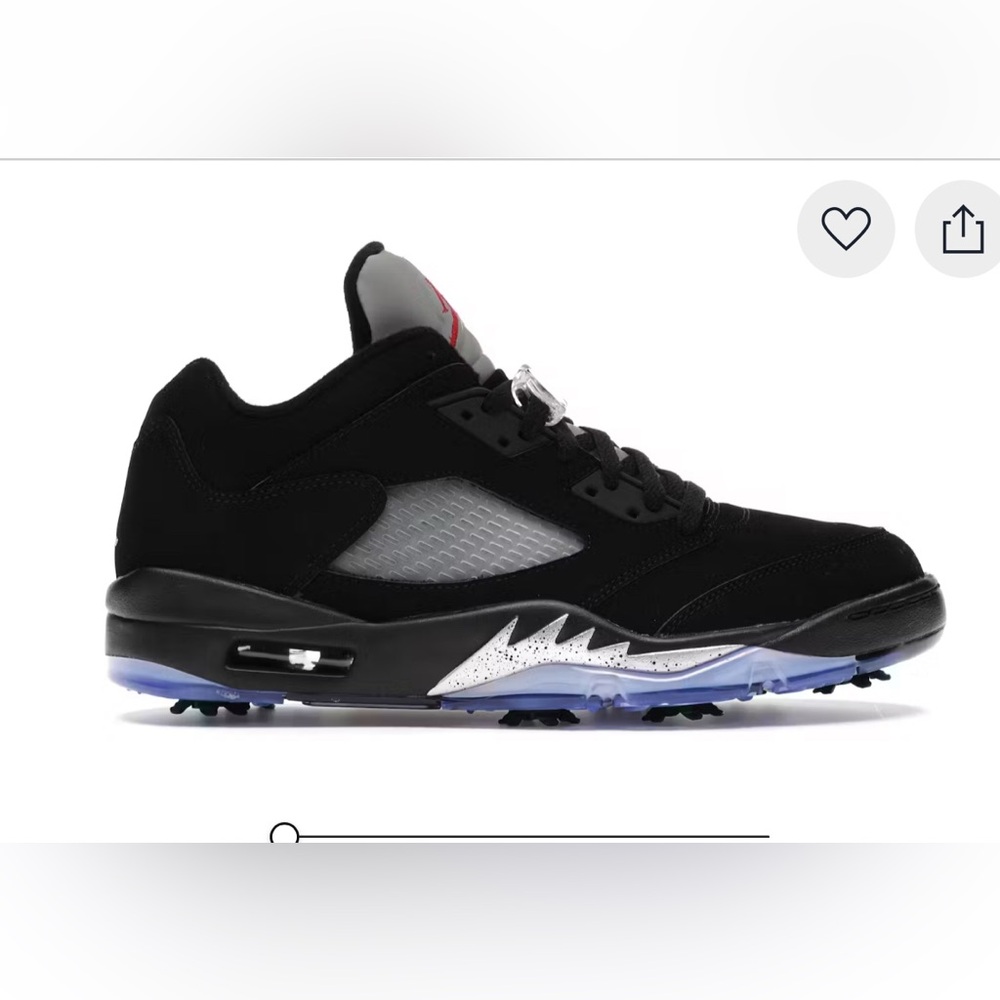 DS Jordan 5 Retro Low Golf Black Metallic